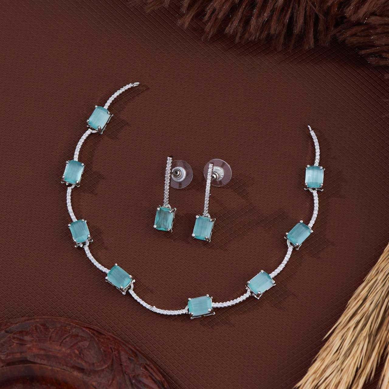 Ynf AD Diamond KESH192 Womens Jewellery Wholesale AD Diamond Necklace Necklaces Set Fashion Necklace Manufacturer