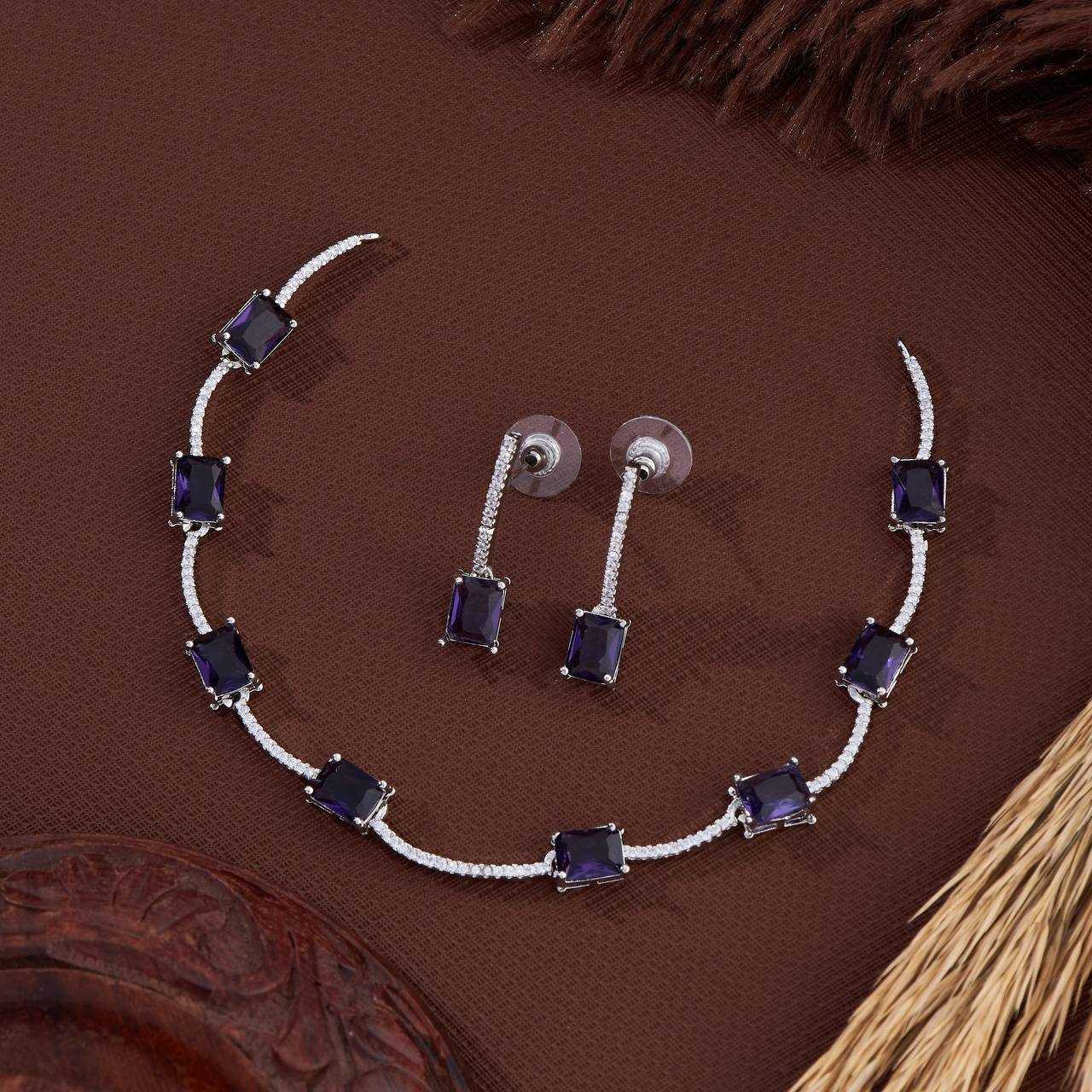 Ynf AD Diamond KESH192 Womens Jewellery Wholesale AD Diamond Necklace Necklaces Set Fashion Necklace Manufacturer