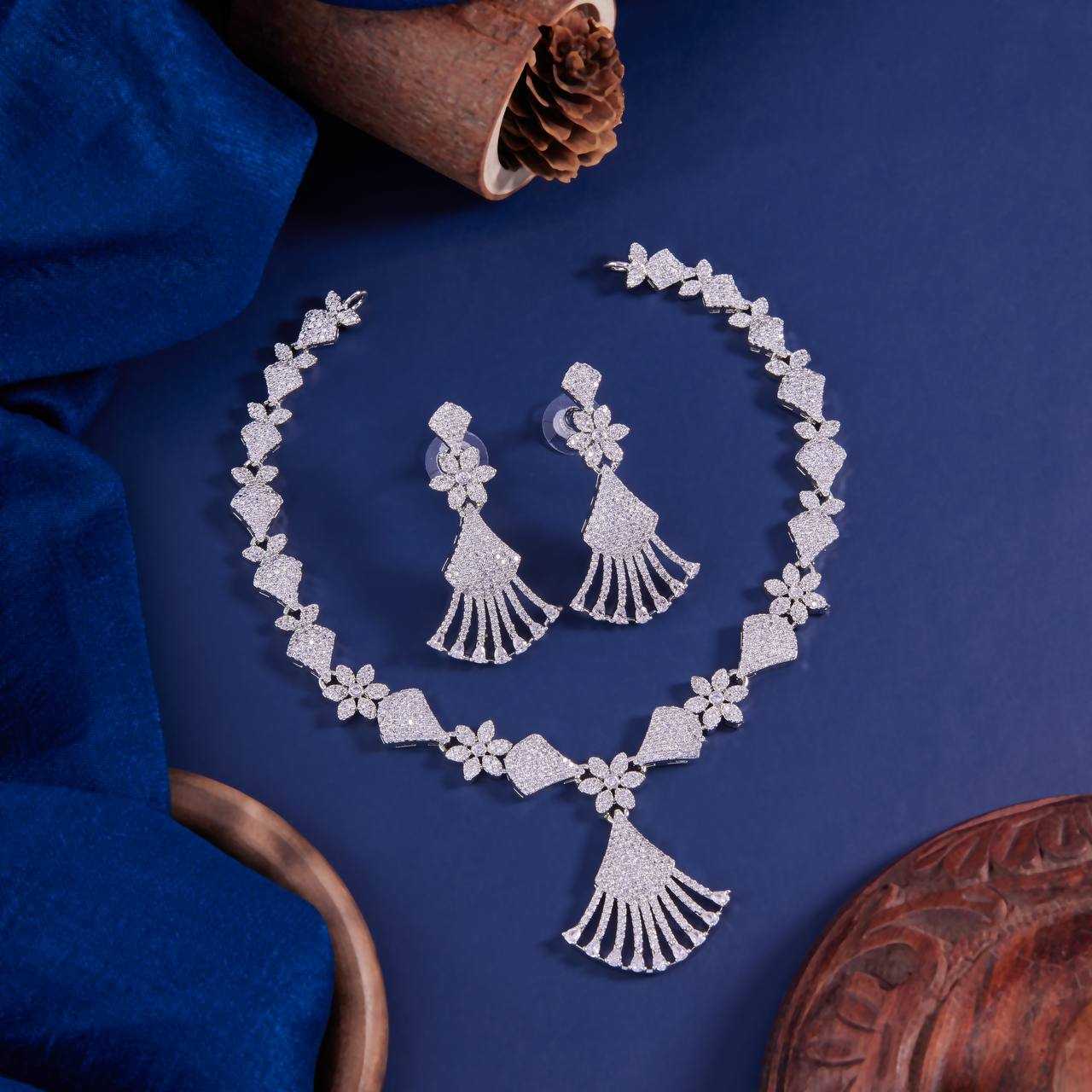 Ynf AD Diamond Womens Jewellery Wholesale AD Diamond Necklace Necklaces Set Fashion Necklace Manufacturer
