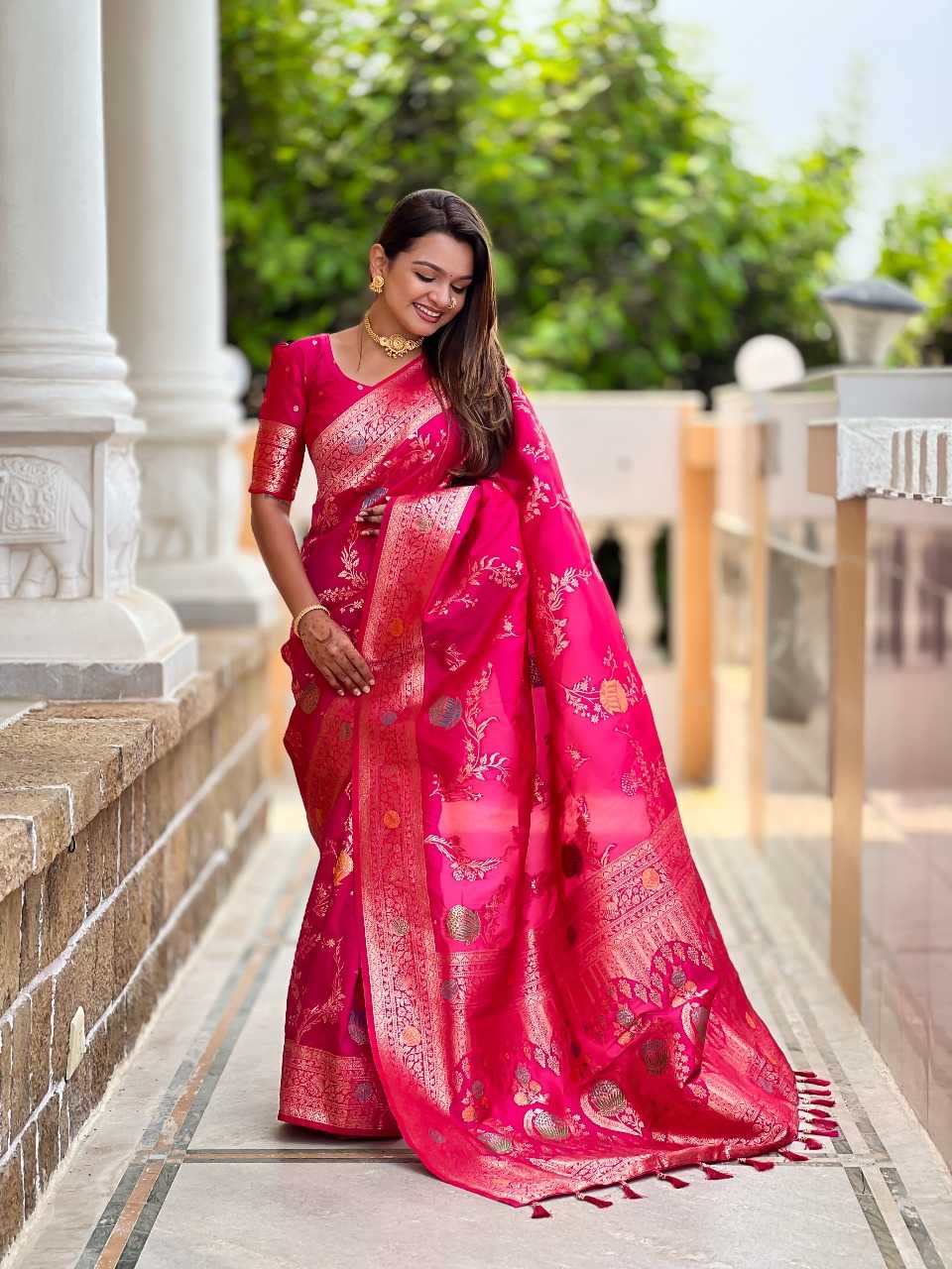 Ynf Banana Silk RIN197 2971 Sarees Wholesale Designer Sarees Bridal Sarees Silk Sarees Manufacturer