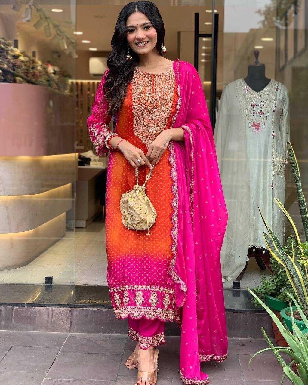 Ynf Chinon KESH501 soothing Suits & Dresses Wholesale Ladies Suits Printed Suits Wedding Suits Manufacturer