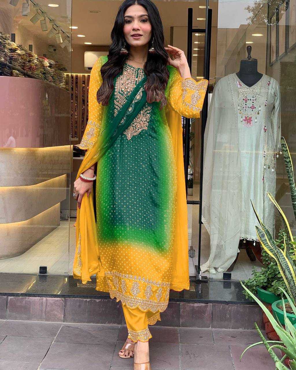 Ynf Chinon KESH501 soothing Suits & Dresses Wholesale Ladies Suits Printed Suits Wedding Suits Manufacturer