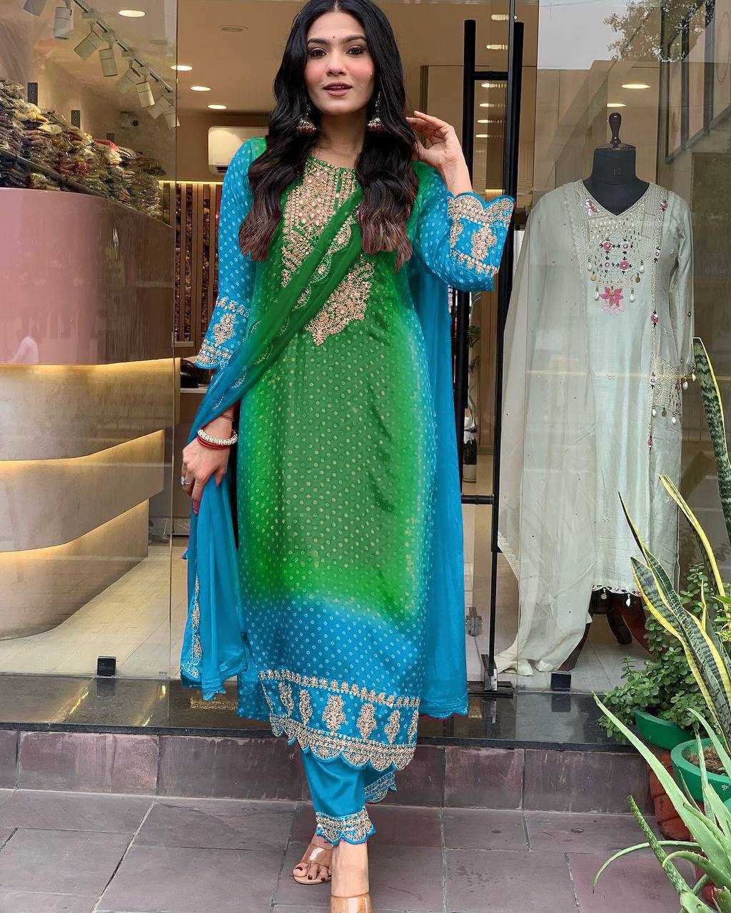 Ynf Chinon KESH501 soothing Suits & Dresses Wholesale Ladies Suits Printed Suits Wedding Suits Manufacturer