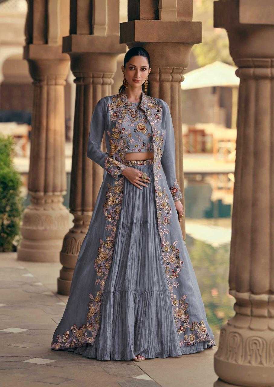 Ynf Chinon Silk KESH481 MAHOTSAV GOLD Lehengas Wedding Collections Festive Collections Wholesale Designer Lehenga Lehenga With Blouse Wedding Outfits Manufacturer