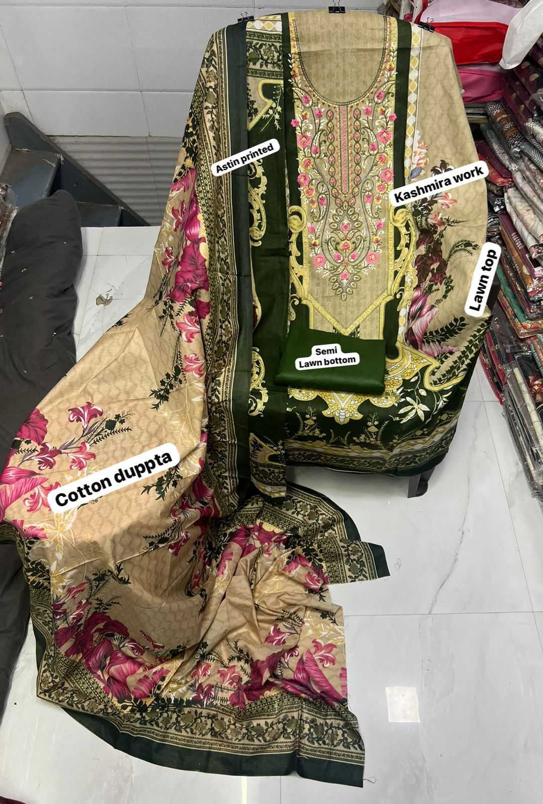 Ynf Cotton KESH444 M.UMAR LAWN VOL-1 Suits & Dresses Wedding Collections Festive Collections Wholesale Kashmiri Suits Printed Suits Cotton Suits Manufacturer