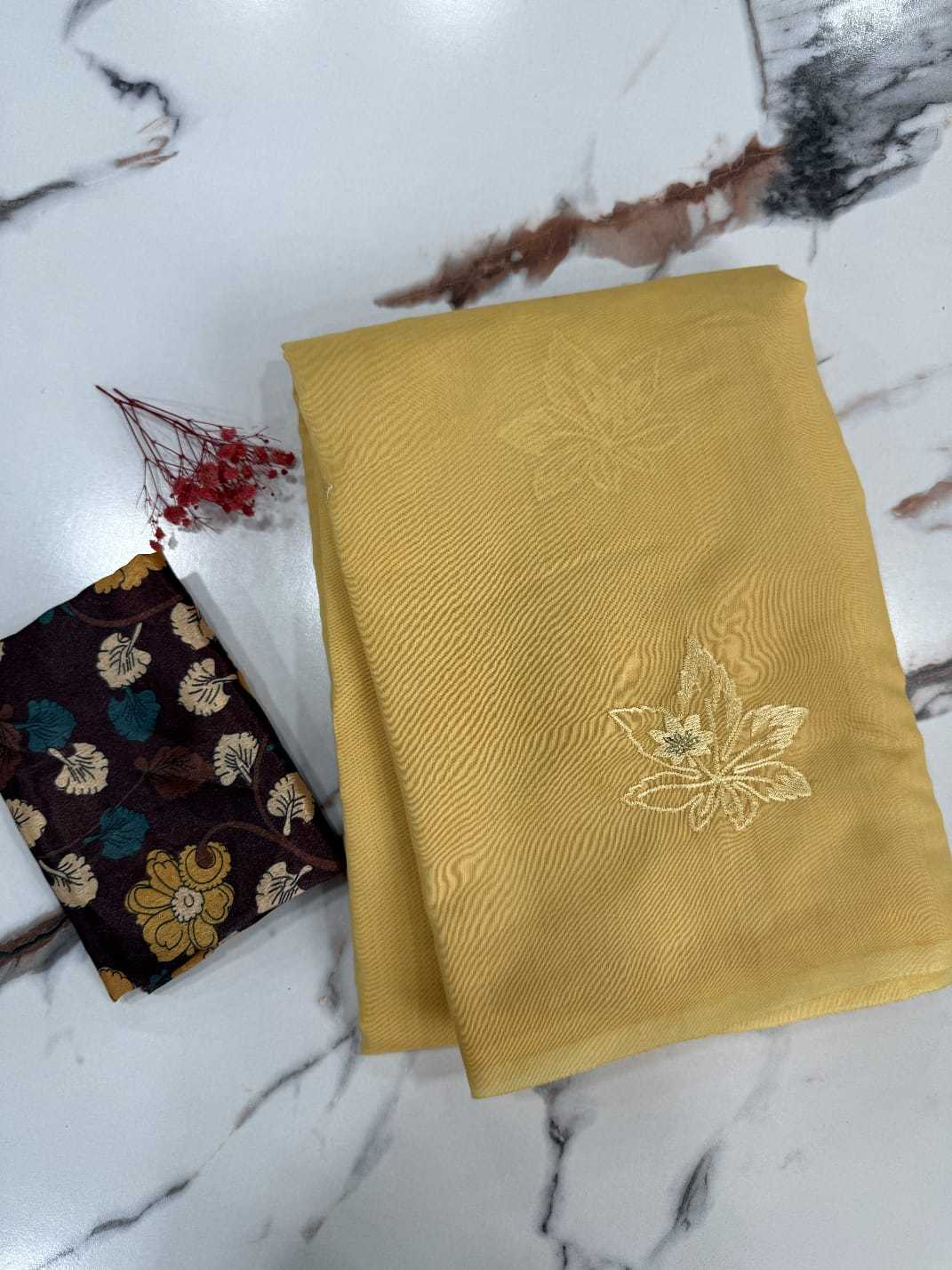 Ynf Cotton RIN178 white Embroidary Sarees Wedding Collections Festive Collections Wholesale Cotton Linen Sarees Embroidered Sarees Haldi Outfits Manufacturer