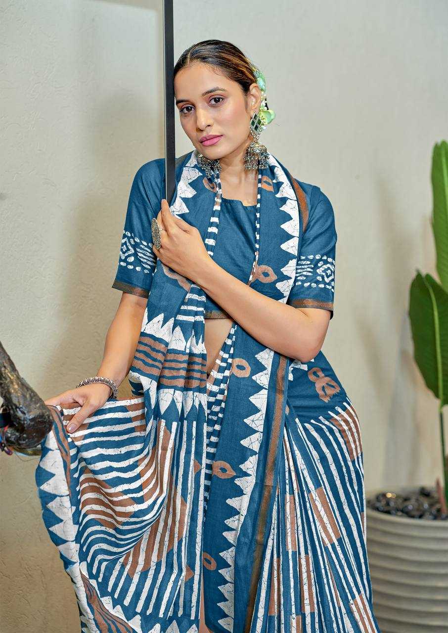 Ynf Cotton RIN229 83 Sarees Wholesale Printed Cotton Saree Cotton Sarees Mulmul Cotton Sarees Manufacturer