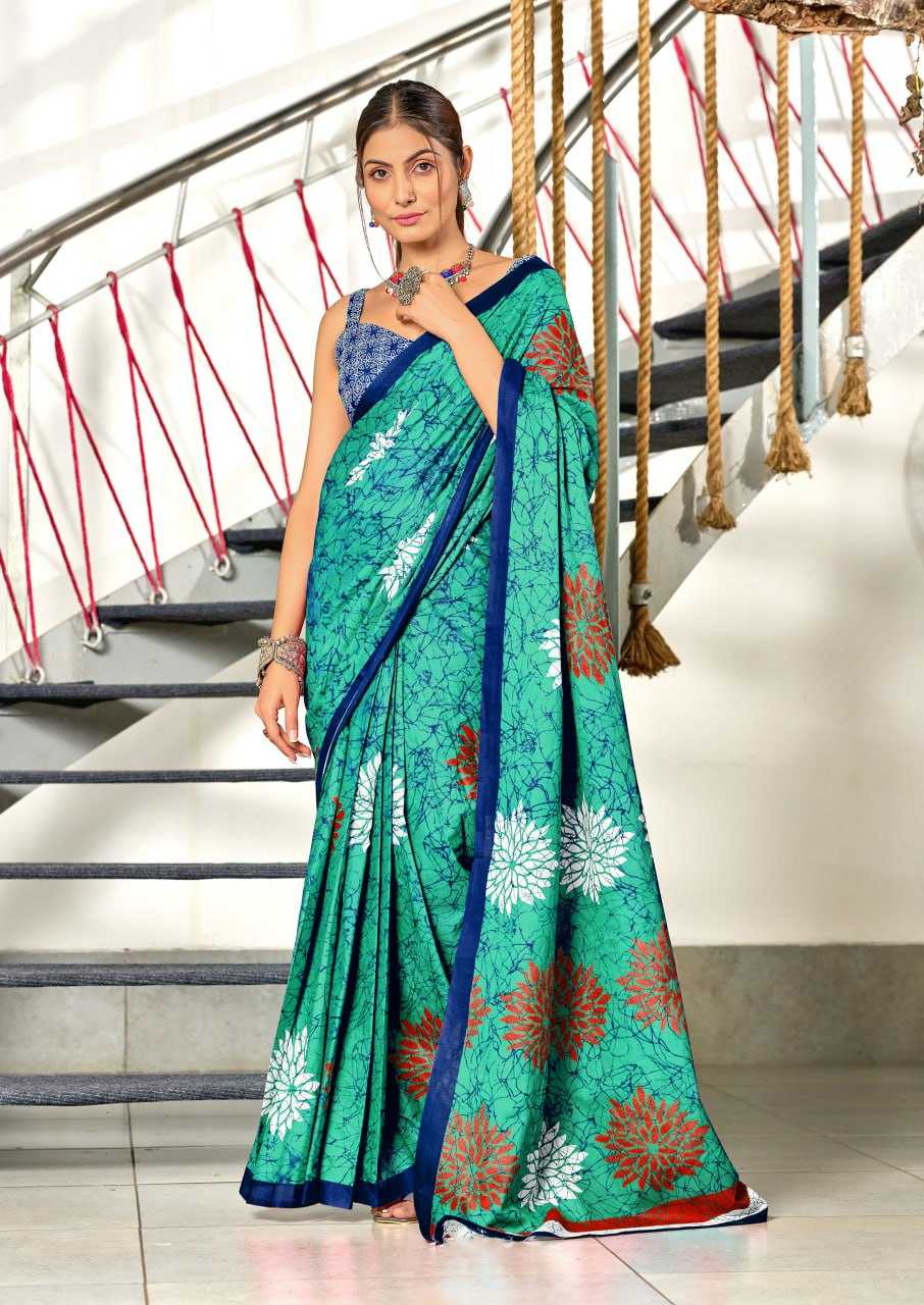 Ynf Cotton RIN229 SRIVIDYA Sarees Wholesale Printed Cotton Saree Cotton Sarees Mulmul Cotton Sarees Manufacturer