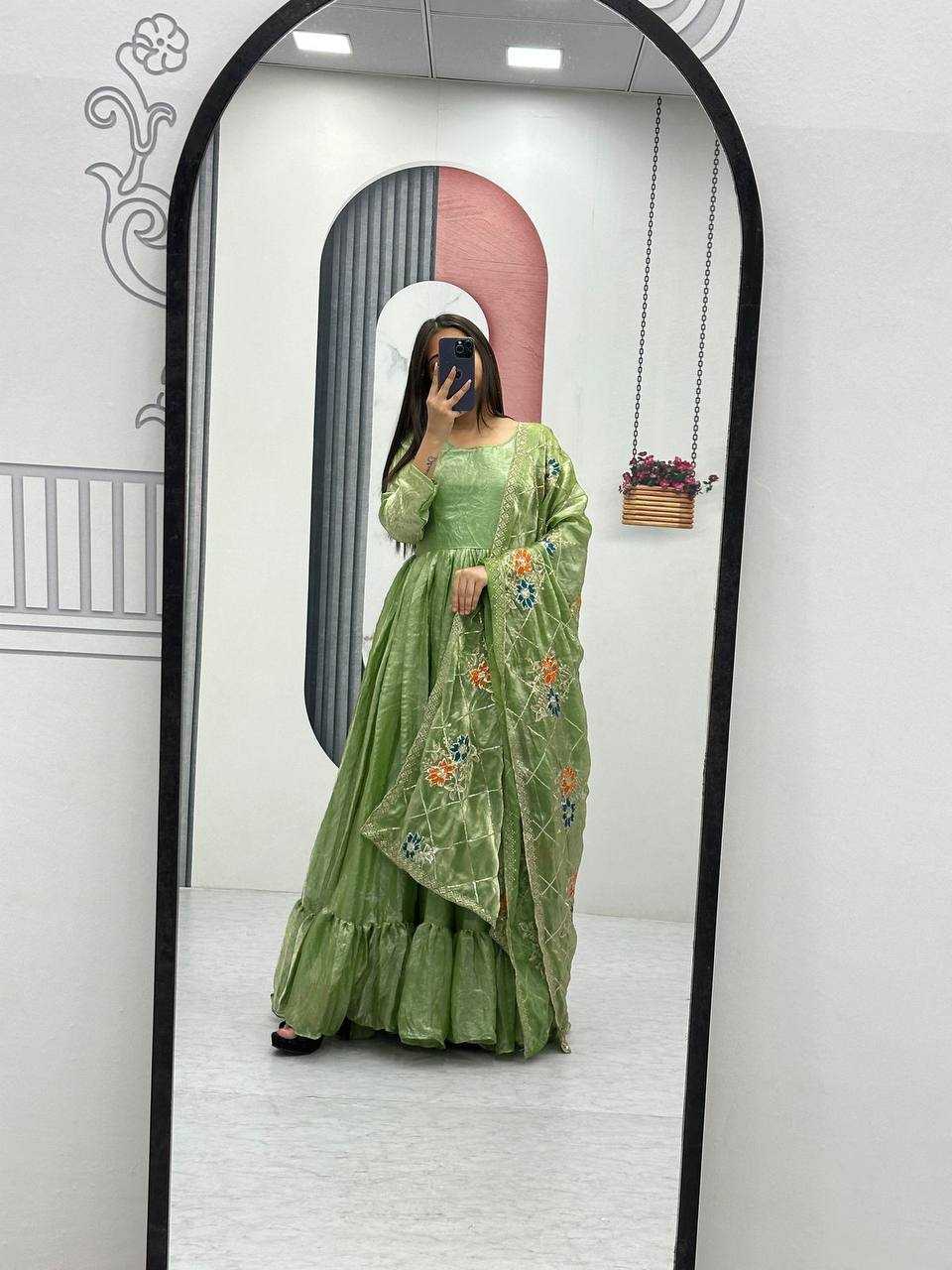 Ynf Fancy KESH497 241 Gowns Wholesale Fancy Gowns Long Gowns Silk Gowns Manufacturer