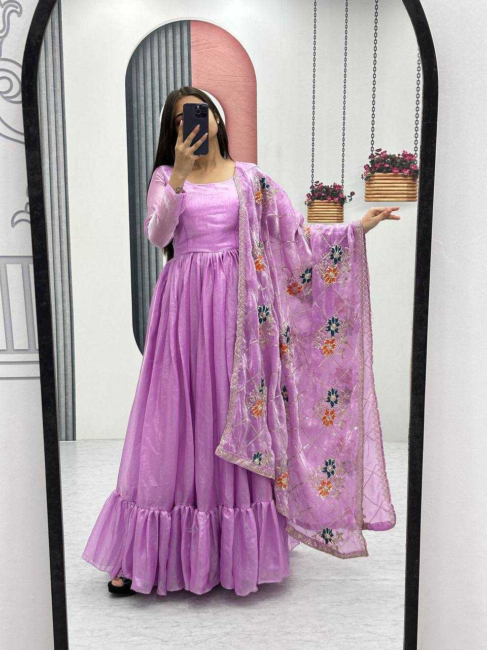 Ynf Fancy KESH497 241 Gowns Wholesale Fancy Gowns Long Gowns Silk Gowns Manufacturer