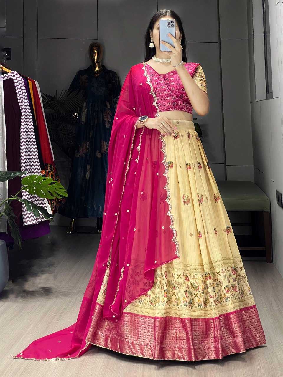 Ynf Fancy RIN119 9035 Lehengas Wholesale Fancy Lehenga Traditional Lehenga Silk Lehenga Manufacturer