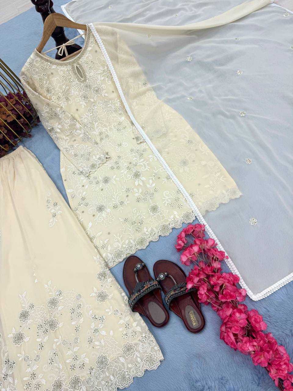 Ynf Faux Georgette KESH141 196 Suits & Dresses Wholesale Embroidery Suits Georgette Suit Designer Suits Manufacturer
