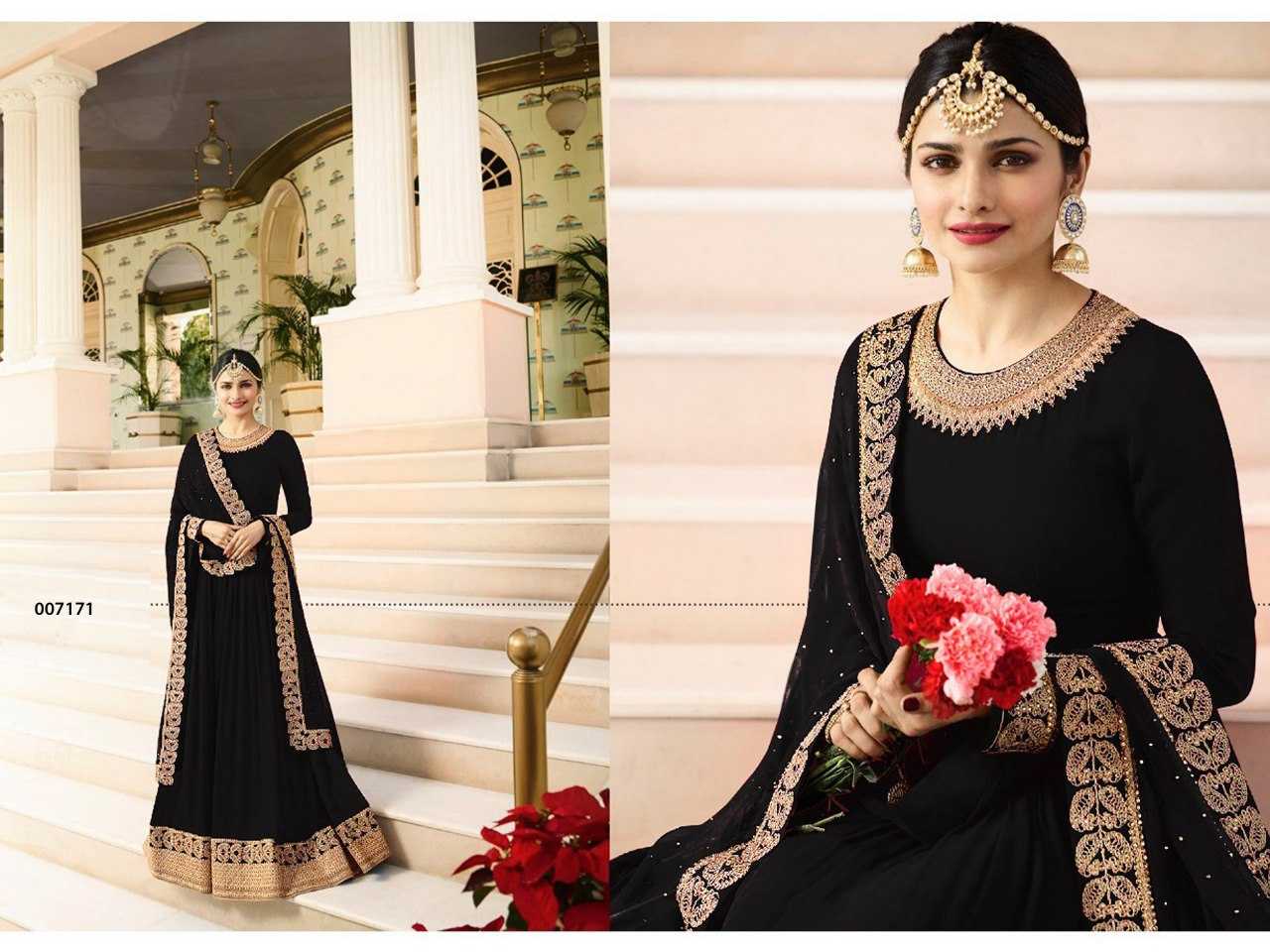 Ynf Faux Georgette KESH504 7171 Gowns Wedding Collections Festive Collections Wholesale Embroidery Gowns Georgette Gown Full Sleeve Gowns Manufacturer