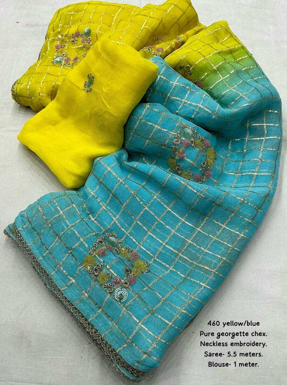 Ynf Georgette KESH433 460 Sarees Wedding Collections Wholesale Designer Sarees Georgette Sarees Haldi Outfits Manufacturer