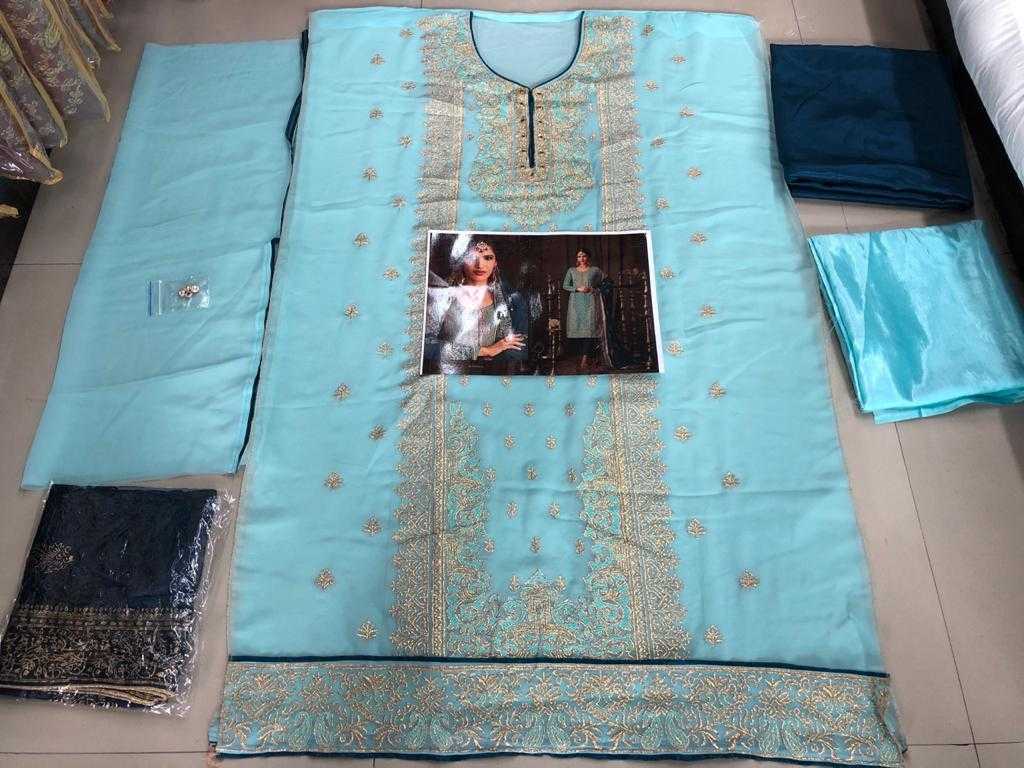 Ynf Georgette KESH504 0076004 Suits & Dresses Wholesale Georgette Suit Semi Stitched Suits Semi-Stitched Suits Manufacturer