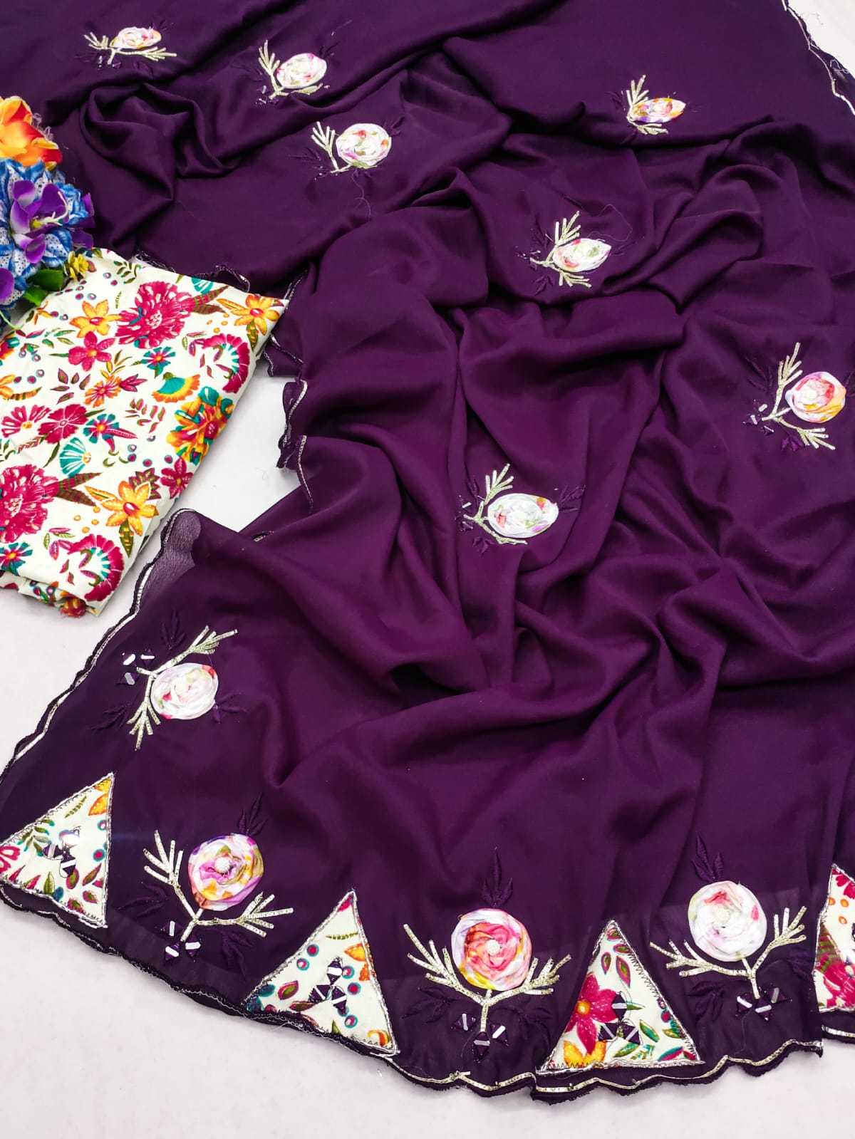 Ynf Georgette RIN128 MACHINE Sarees Wedding Collections Festive Collections Wholesale Georgette Sarees Gota Patti Sarees Wedding Outfits Manufacturer