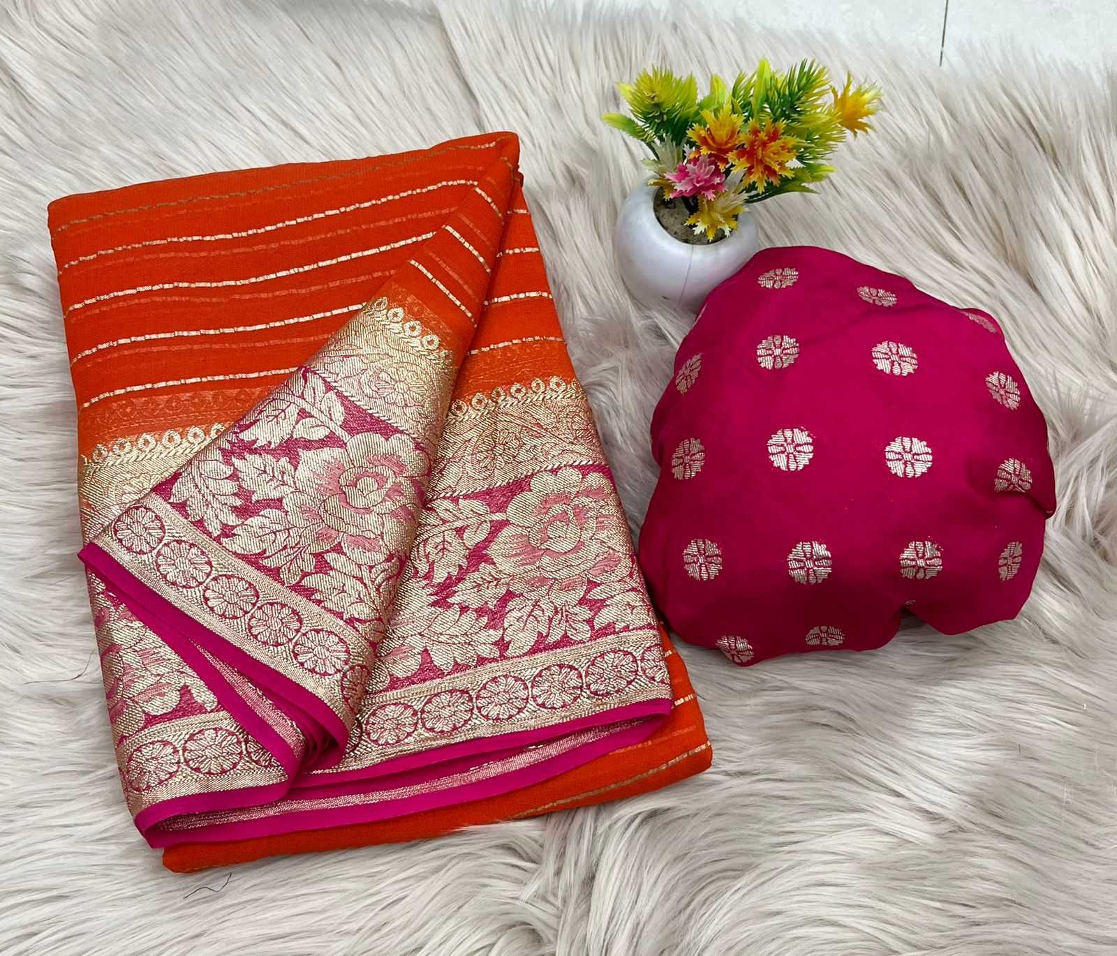 Ynf Georgette RIN198 Best Sarees Wedding Collections Festive Collections Wholesale Fancy Sarees Georgette Sarees Haldi Outfits Manufacturer