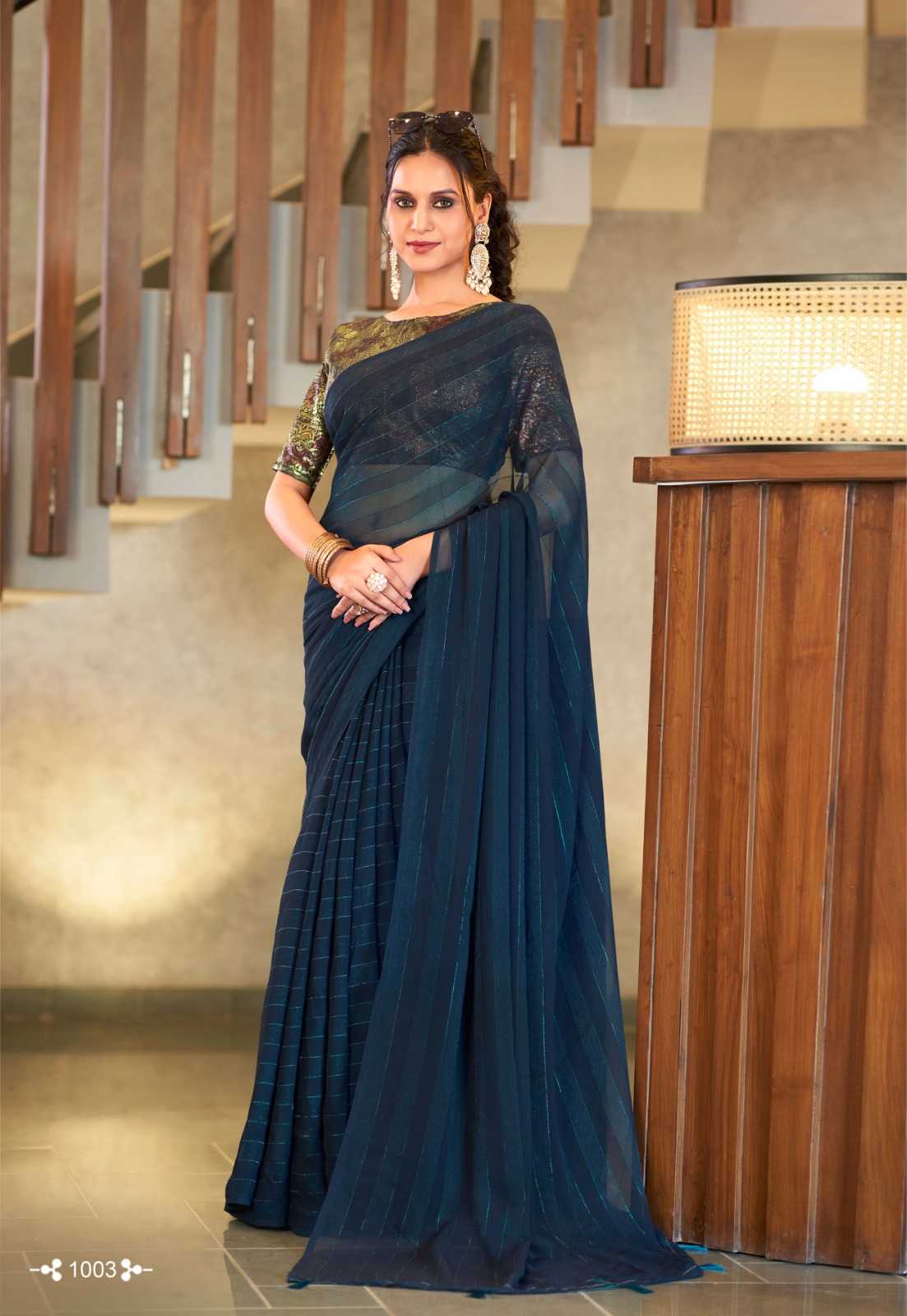 Ynf Georgette RIN203 Falcon Sarees Wedding Collections Festive Collections Wholesale Designer Sarees Georgette Sarees Haldi Outfits Manufacturer