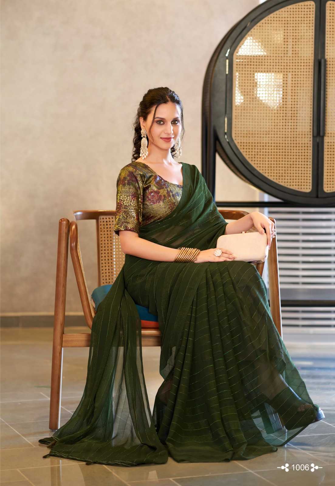 Ynf Georgette RIN203 Falcon Sarees Wedding Collections Festive Collections Wholesale Designer Sarees Georgette Sarees Haldi Outfits Manufacturer