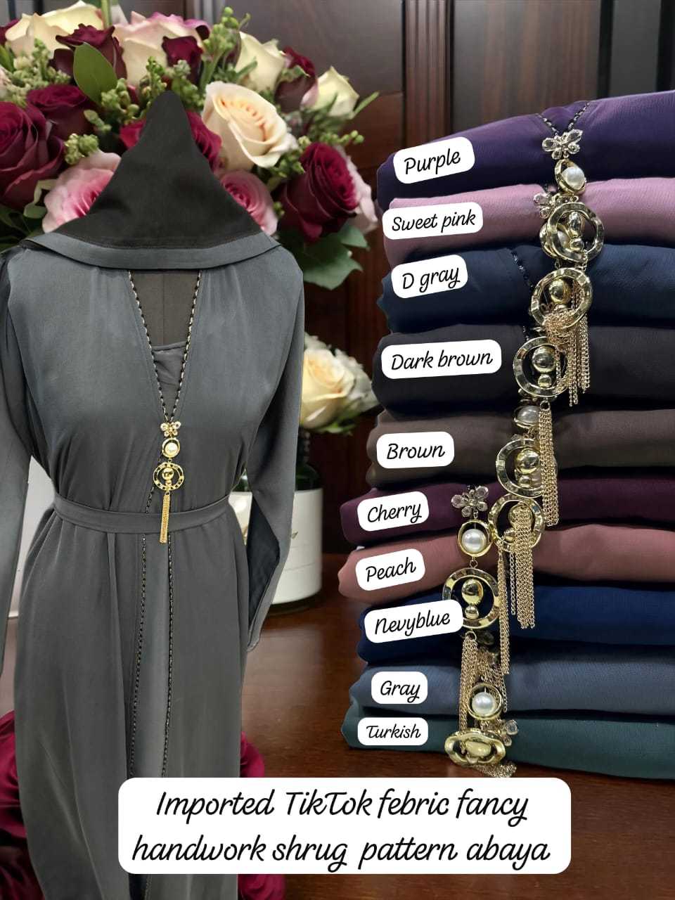 Ynf Imported KESH444 360 Islamic Clothing Wedding Collections Festive Collections Wholesale Abaya Hijab Burkha Manufacturer