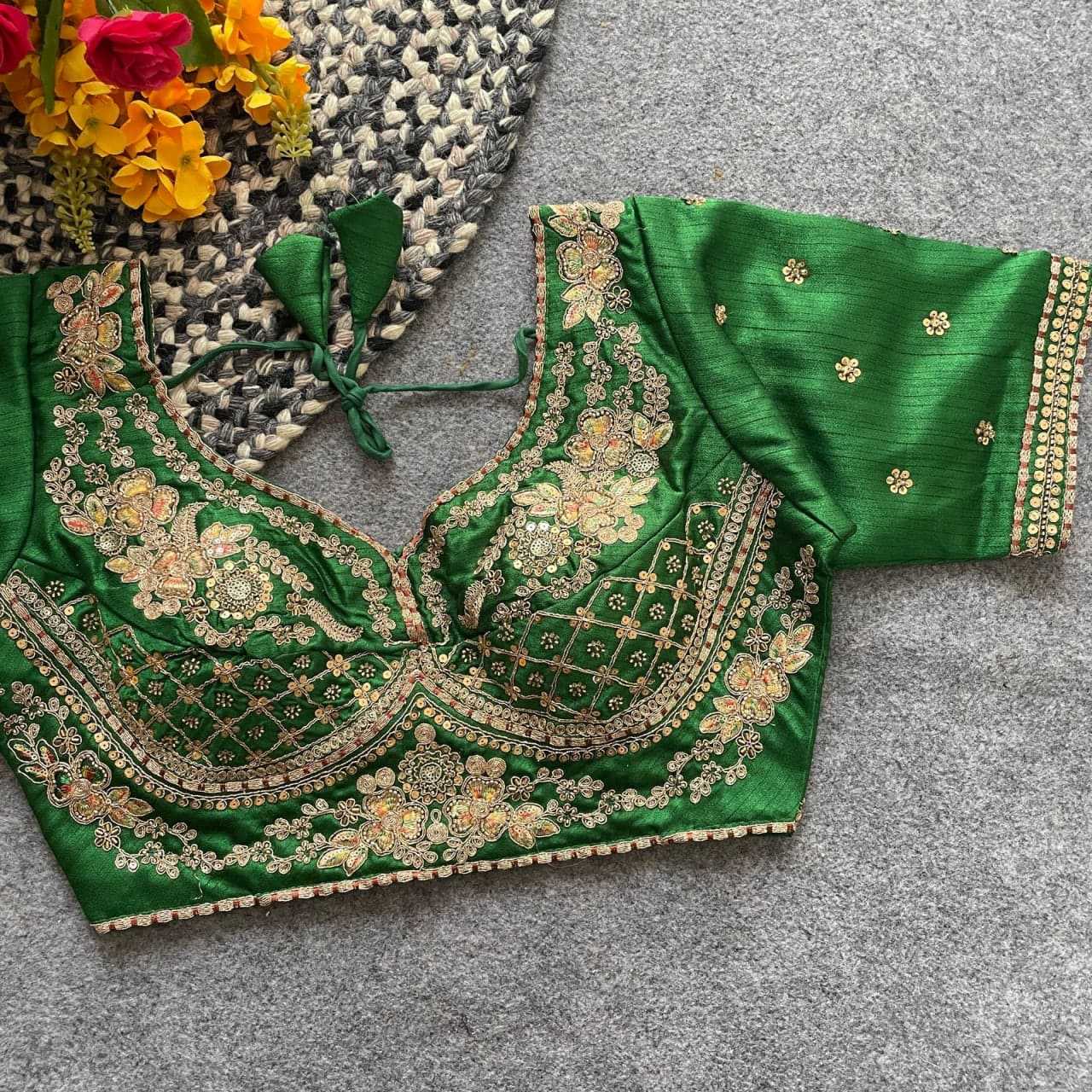 Ynf Italian Silk KESH426 228 Readymade Blouses Wedding Collections Festive Collections Wholesale Sequence Embroidery Blouse Party Wear Blouse Silk Blouse Manufacturer