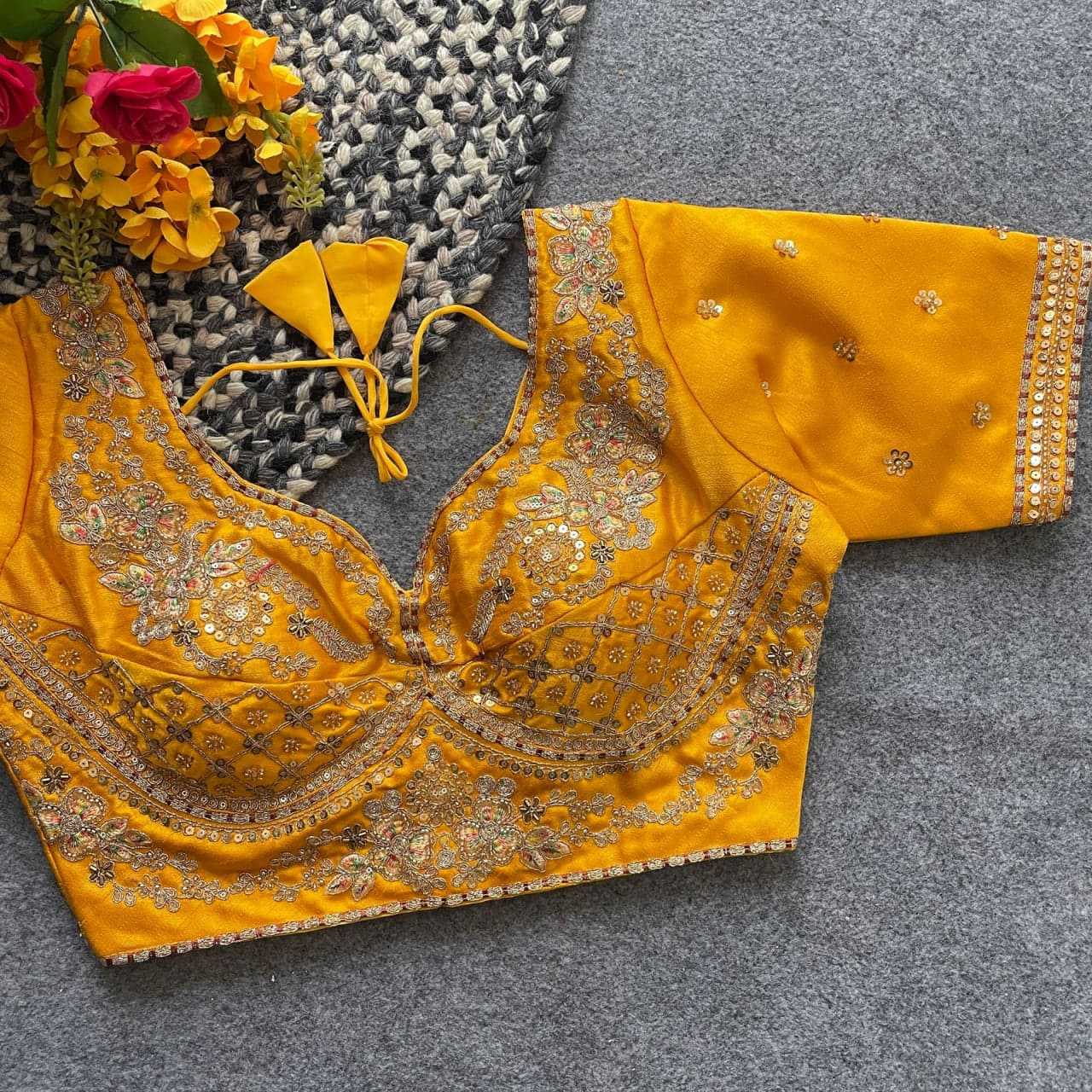 Ynf Italian Silk KESH426 228 Readymade Blouses Wedding Collections Festive Collections Wholesale Sequence Embroidery Blouse Party Wear Blouse Silk Blouse Manufacturer