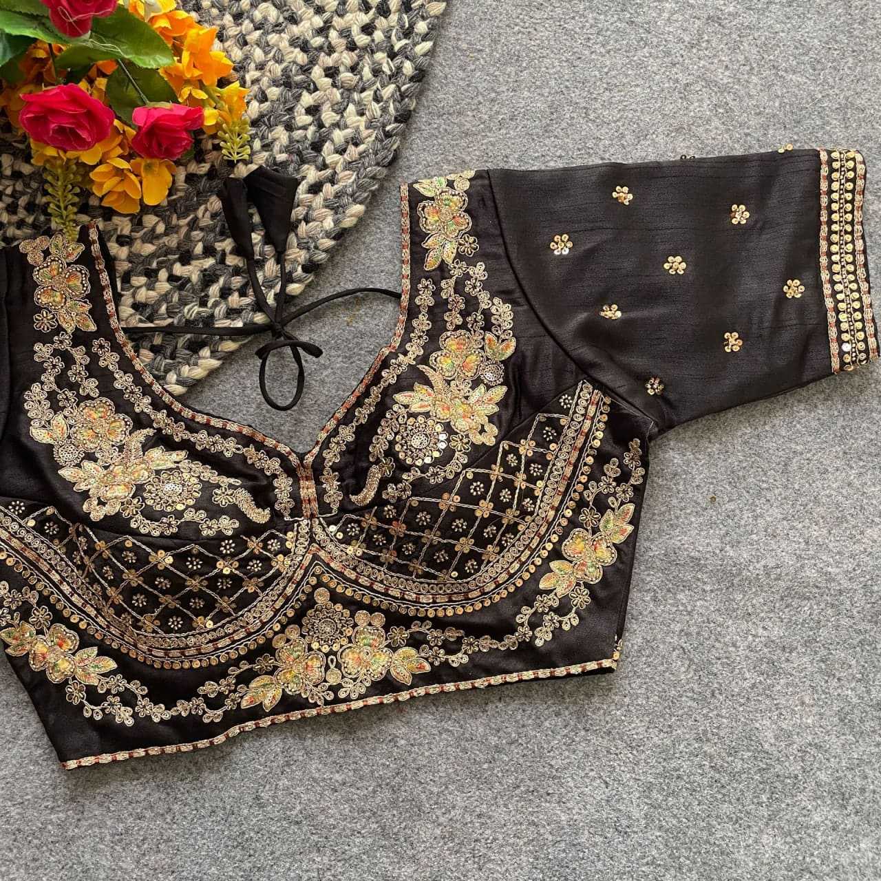 Ynf Italian Silk KESH426 228 Readymade Blouses Wedding Collections Festive Collections Wholesale Sequence Embroidery Blouse Party Wear Blouse Silk Blouse Manufacturer