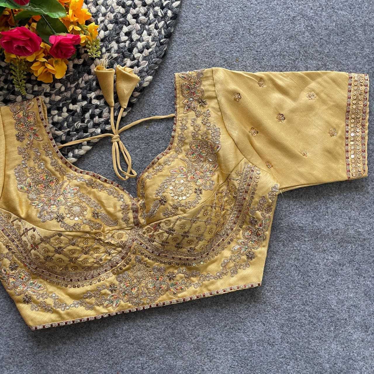 Ynf Italian Silk KESH426 228 Readymade Blouses Wedding Collections Festive Collections Wholesale Sequence Embroidery Blouse Party Wear Blouse Silk Blouse Manufacturer