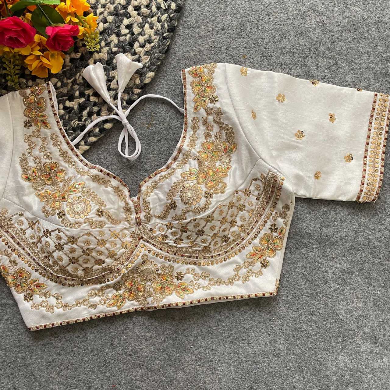 Ynf Italian Silk KESH426 228 Readymade Blouses Wedding Collections Festive Collections Wholesale Sequence Embroidery Blouse Party Wear Blouse Silk Blouse Manufacturer