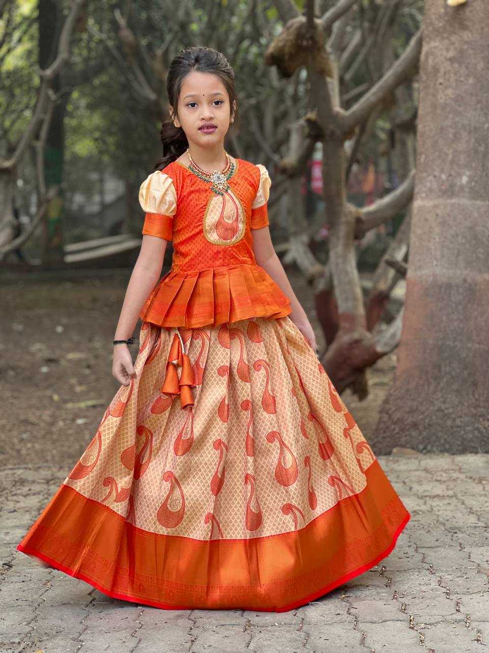 Ynf Jacquard RIN222 97 Kids Wear Wholesale Kids Lehenga Kids Lehenga Choli Baby Girl Lehenga Manufacturer