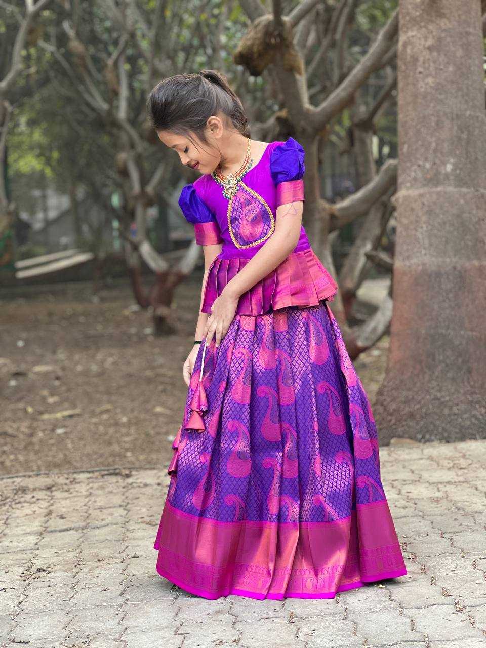 Ynf Jacquard RIN222 97 Kids Wear Wholesale Kids Lehenga Kids Lehenga Choli Baby Girl Lehenga Manufacturer