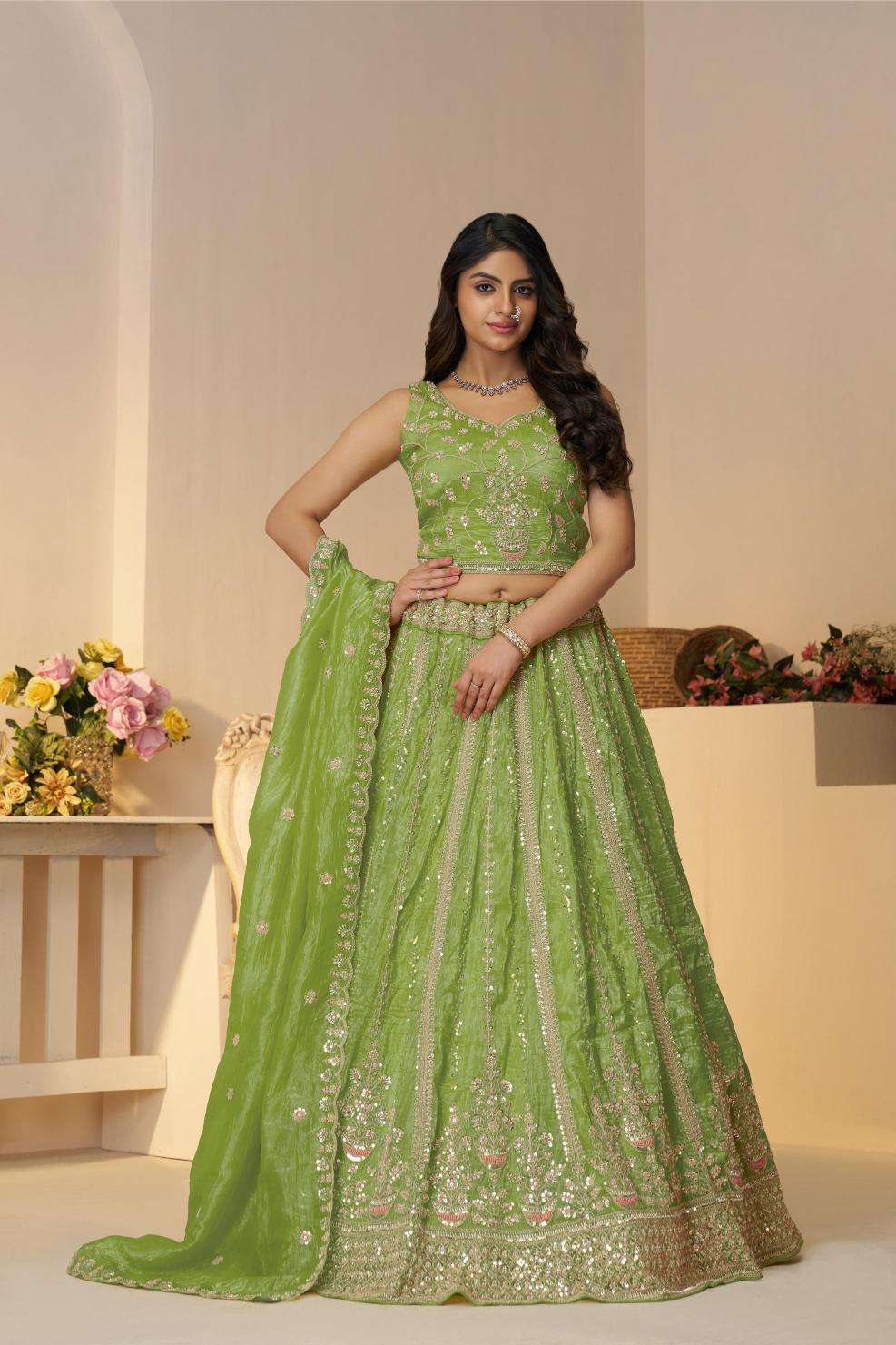 Ynf Jimmy Choo RIN230 44 Lehengas Wholesale Designer Lehenga Fancy Lehenga Embroidered Lehenga Manufacturer