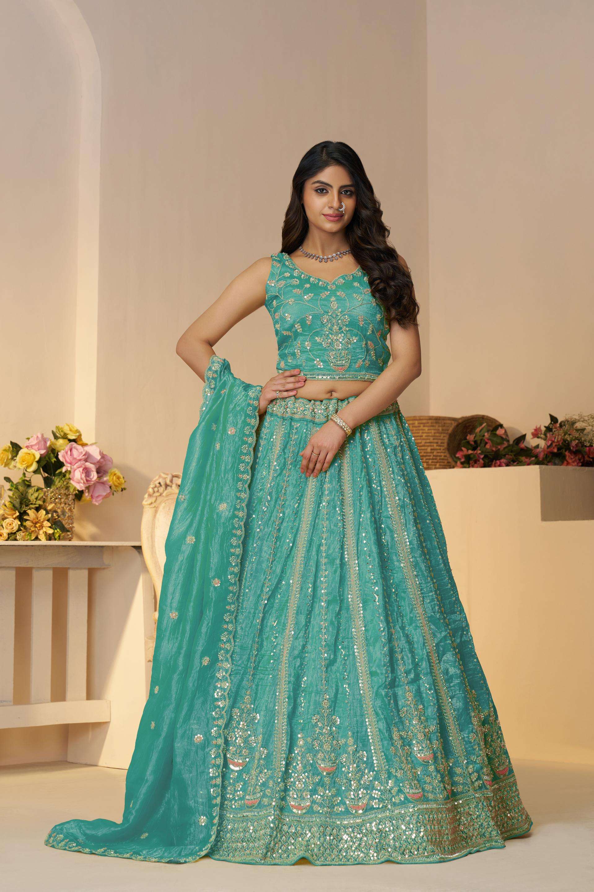 Ynf Jimmy Choo RIN230 44 Lehengas Wholesale Designer Lehenga Fancy Lehenga Embroidered Lehenga Manufacturer
