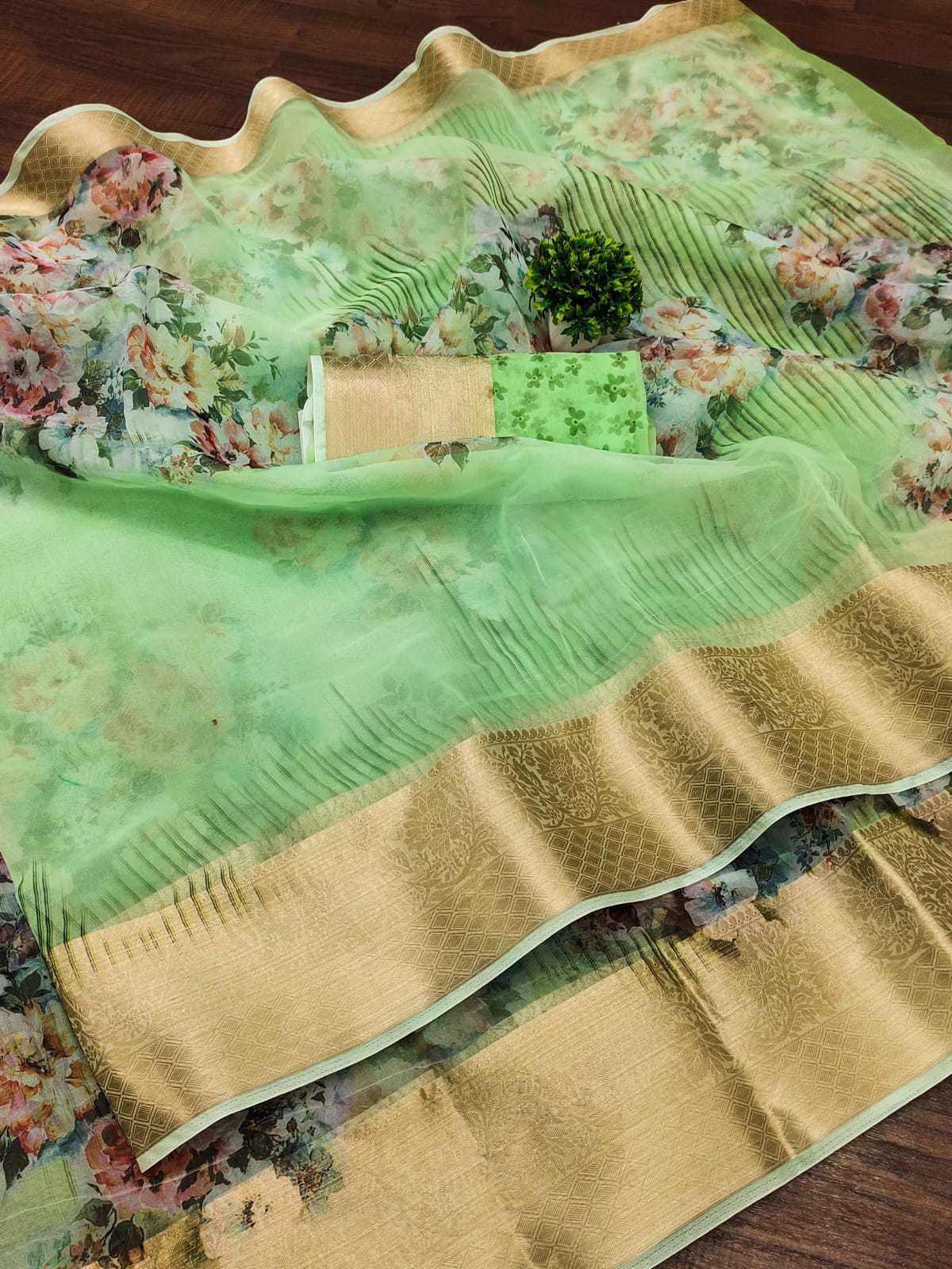 Ynf Organza RIN203 Natural Sarees Wedding Collections Festive Collections Wholesale Designer Sarees Organza Sarees Zari Border Sarees Manufacturer