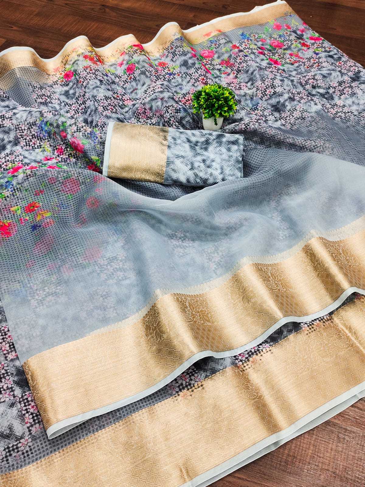 Ynf Organza RIN203 Natural Sarees Wedding Collections Festive Collections Wholesale Designer Sarees Organza Sarees Zari Border Sarees Manufacturer