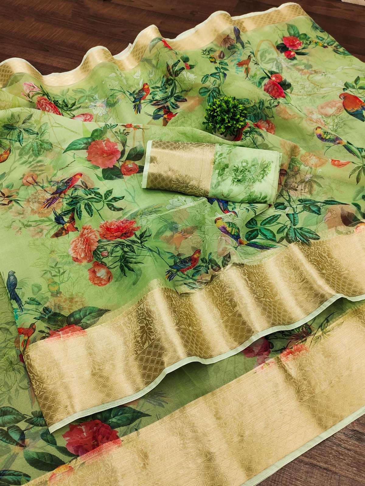 Ynf Organza RIN203 Natural Sarees Wedding Collections Festive Collections Wholesale Designer Sarees Organza Sarees Zari Border Sarees Manufacturer