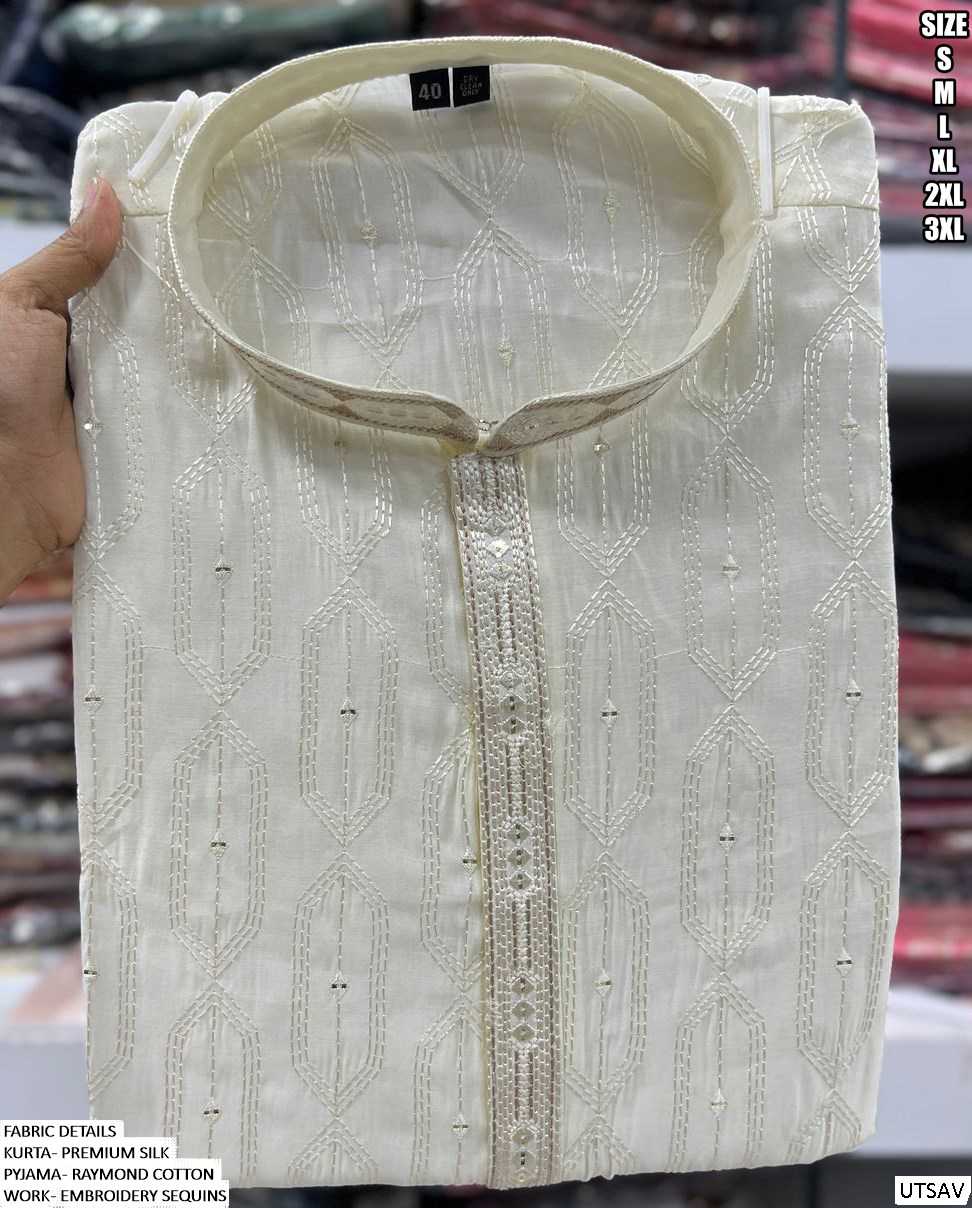 Ynf Premium Silk KESH481 Utsav Mens Wear Wholesale Mens Kurtas Mens Kurta Pyjama Silk Kurta Manufacturer