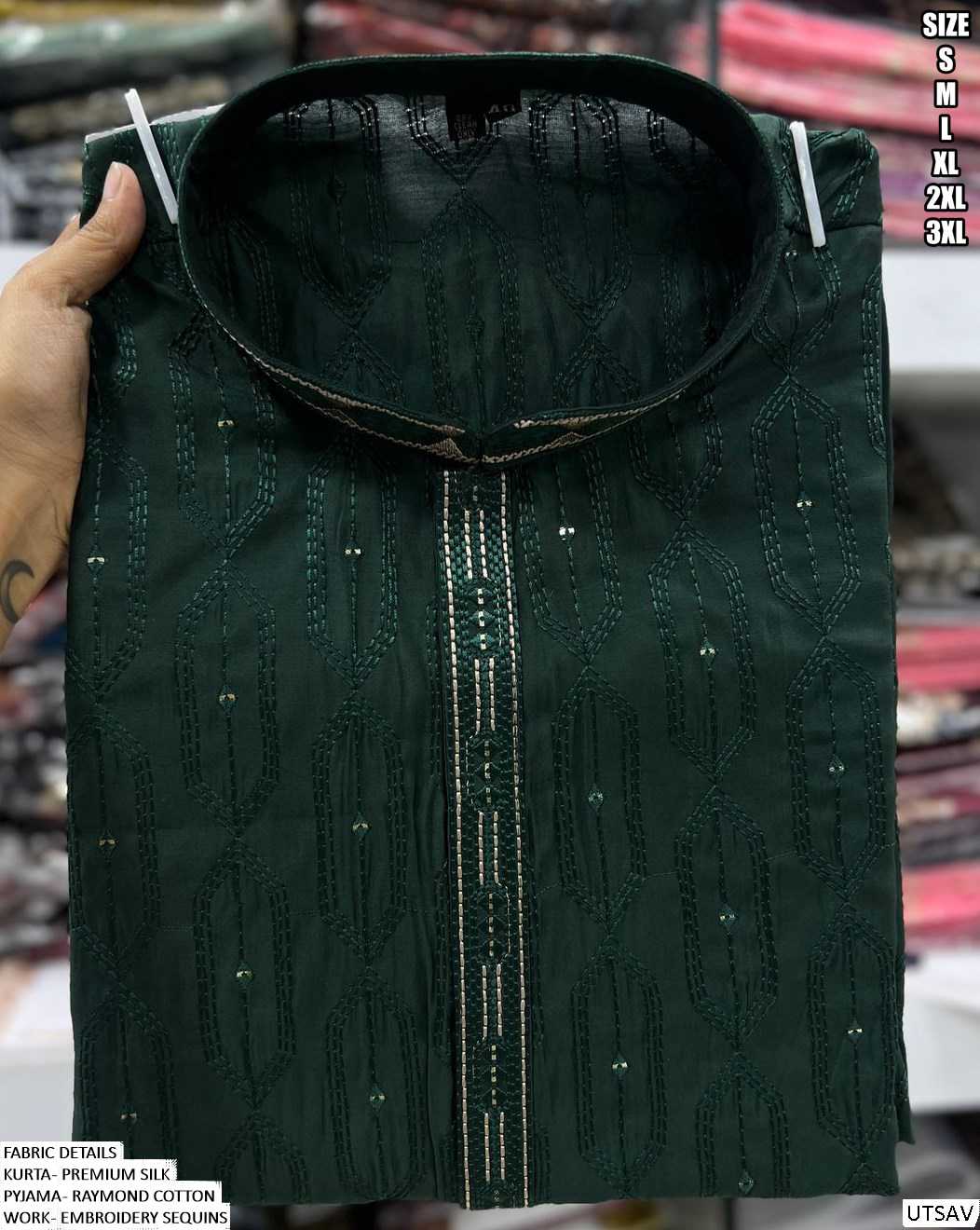 Ynf Premium Silk KESH481 Utsav Mens Wear Wholesale Mens Kurtas Mens Kurta Pyjama Silk Kurta Manufacturer