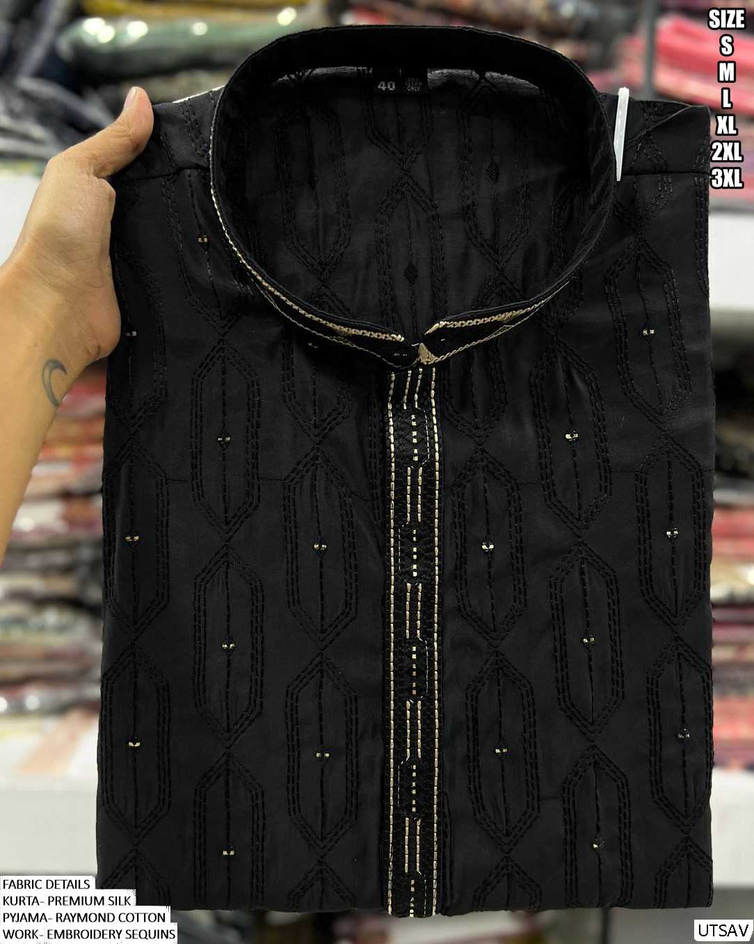 Ynf Premium Silk KESH481 Utsav Mens Wear Wholesale Mens Kurtas Mens Kurta Pyjama Silk Kurta Manufacturer