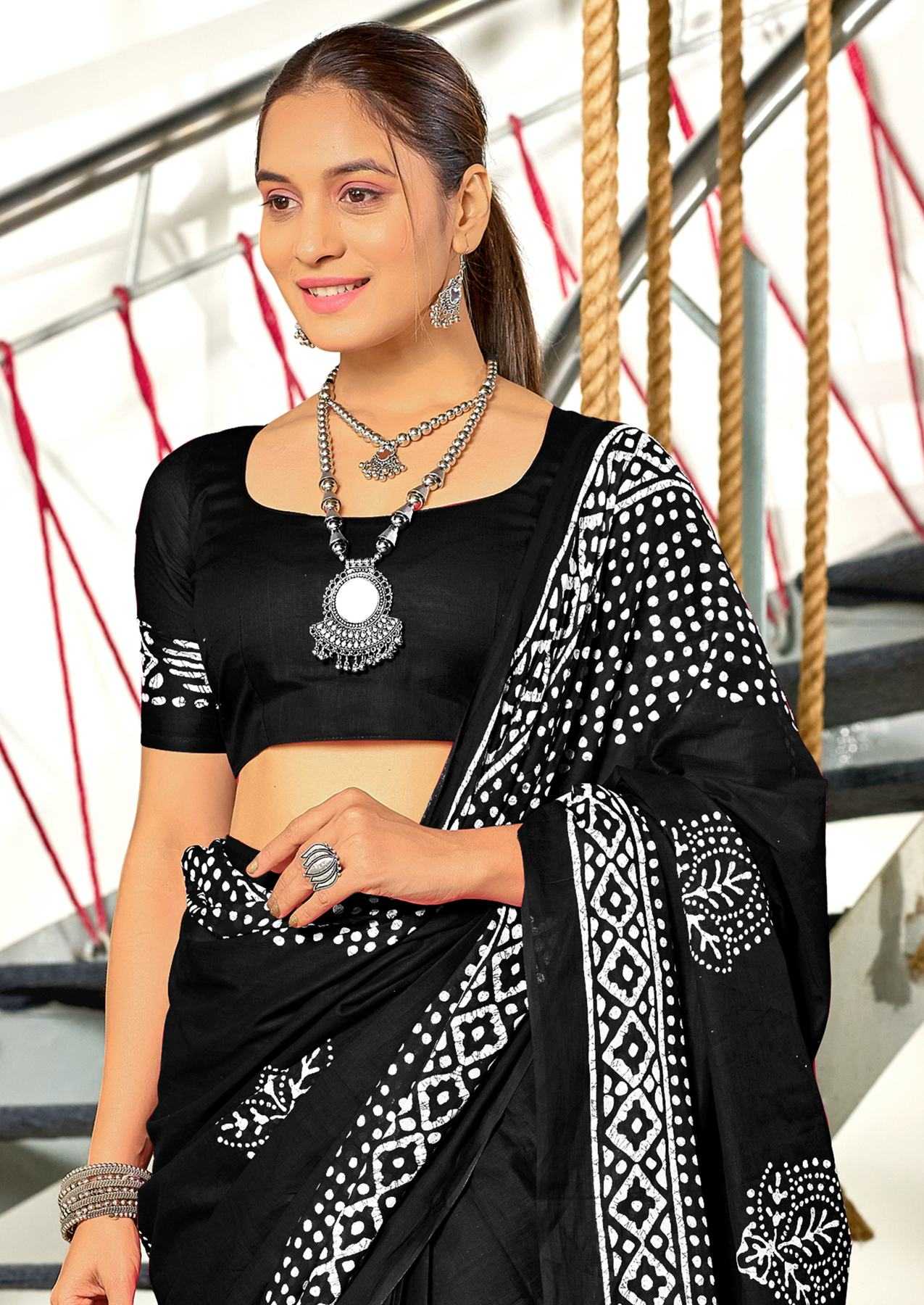 Ynf Pure Cotton RIN229 BATIK SESSION Sarees Wholesale Printed Cotton Saree Cotton Sarees Mulmul Cotton Sarees Manufacturer