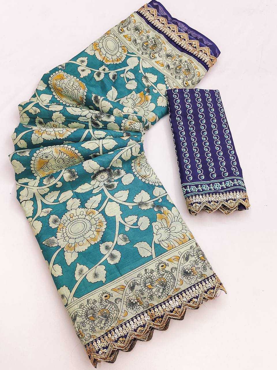 Ynf Pure Cotton RIN229 Emrodari Bodar Sarees Wholesale Printed Cotton Saree Cotton Sarees Mulmul Cotton Sarees Manufacturer