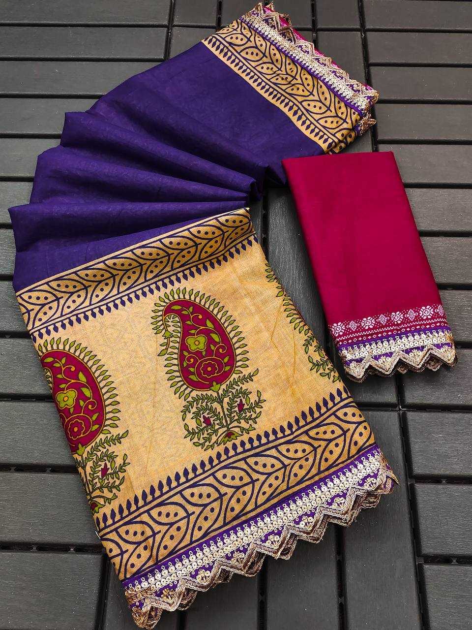 Ynf Pure Cotton RIN229 Emrodari Bodar Sarees Wholesale Printed Cotton Saree Cotton Sarees Mulmul Cotton Sarees Manufacturer