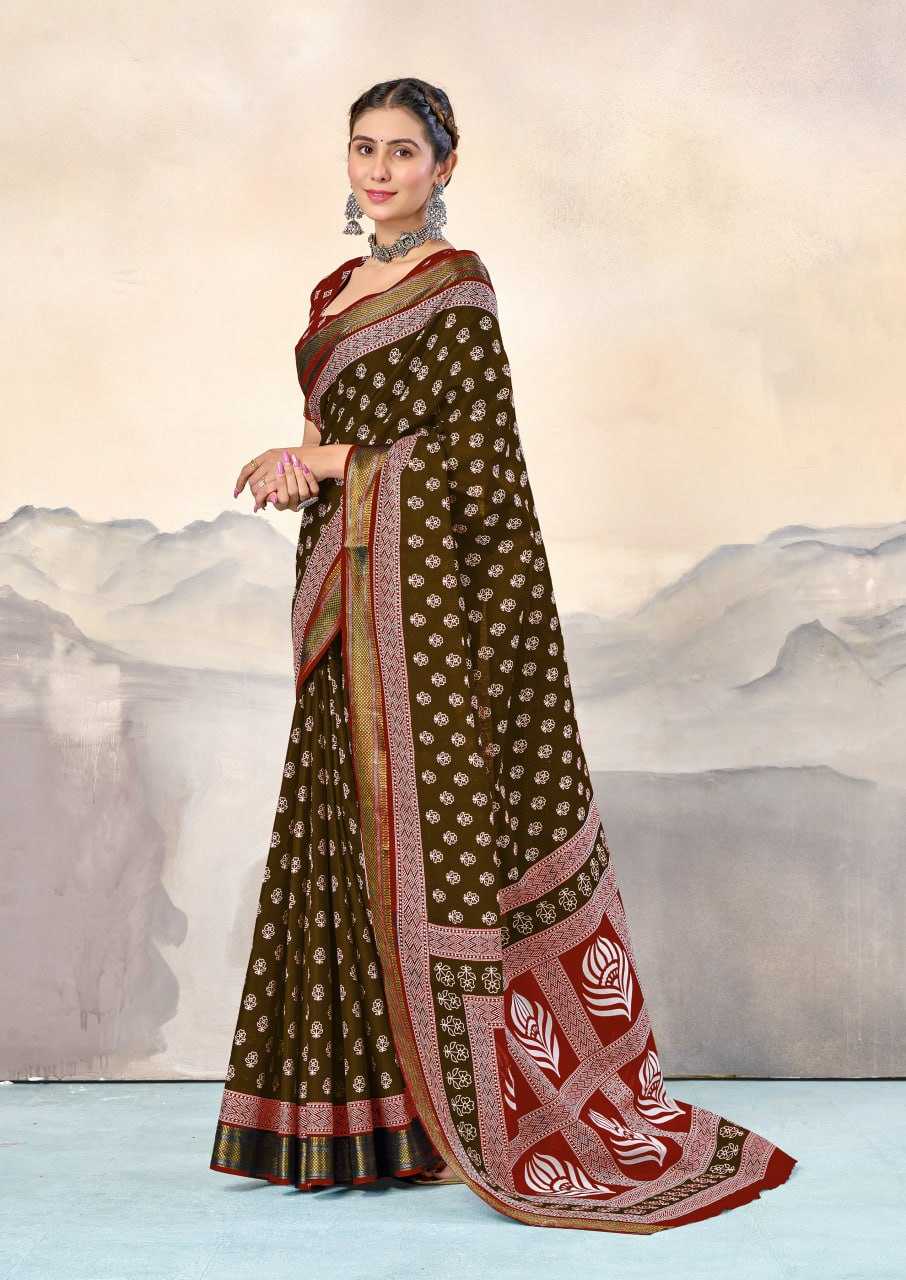 Ynf Pure Cotton RIN229 RASHMIKA Sarees Wholesale Printed Cotton Saree Cotton Sarees Mulmul Cotton Sarees Manufacturer