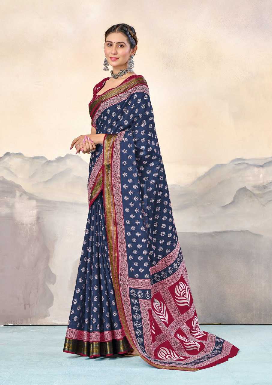 Ynf Pure Cotton RIN229 RASHMIKA Sarees Wholesale Printed Cotton Saree Cotton Sarees Mulmul Cotton Sarees Manufacturer
