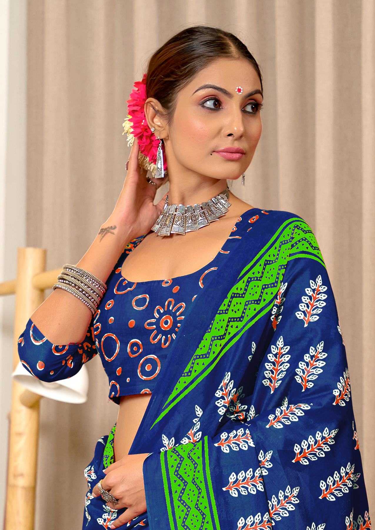 Ynf Pure Cotton RIN229 SITARA Sarees Wholesale Printed Cotton Saree Cotton Sarees Mulmul Cotton Sarees Manufacturer