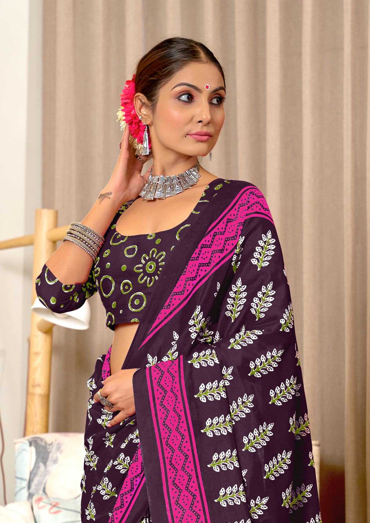 Ynf Pure Cotton RIN229 SITARA Sarees Wholesale Printed Cotton Saree Cotton Sarees Mulmul Cotton Sarees Manufacturer
