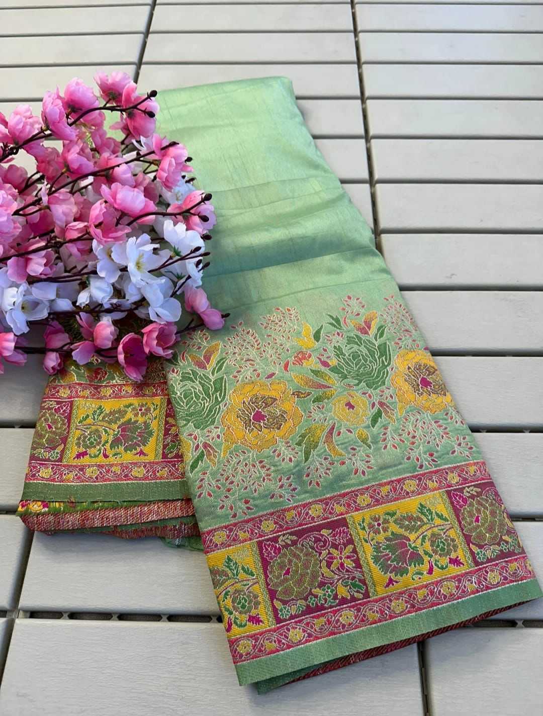 Ynf Pure Pashmina KESH484 270 Silk Sarees Wedding Collections Festive Collections Wholesale Zari Border Silk Sarees Festival Silk Sarees Haldi Outfits Manufacturer