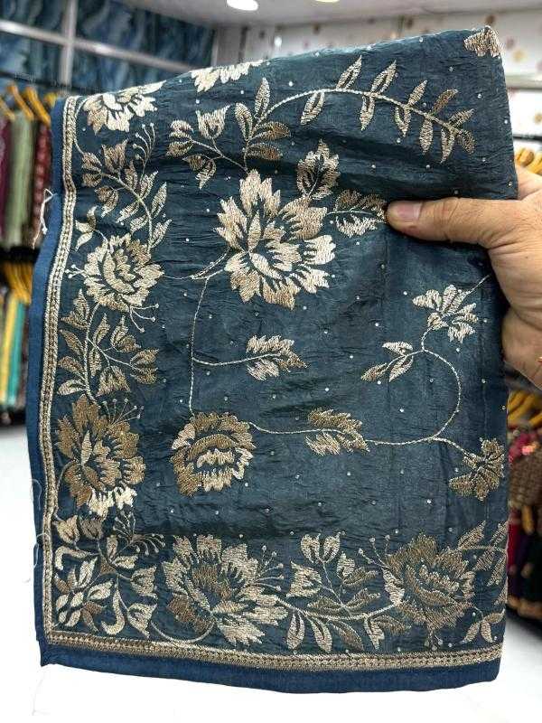 Ynf Soft Gold Crush KESH114 5959 Sarees Wedding Collections Festive Collections Wholesale Embroidered Sarees Stone Work Saree Zari Border Sarees Manufacturer