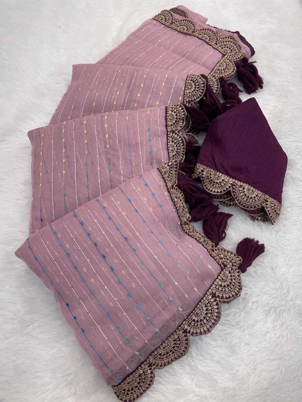 Ynf Tissue RIN216 GOPI Sarees Wedding Collections Festive Collections Wholesale Net Sarees Embroidered Sarees Lace Border Sarees Manufacturer