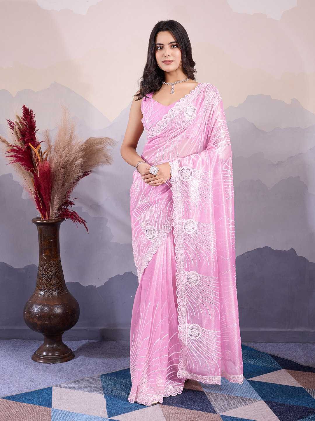 Ynf Twill Net RIN188 Kohinoor1 Sarees Wholesale Party Wear Sarees Sequence Sarees Net Sarees Manufacturer